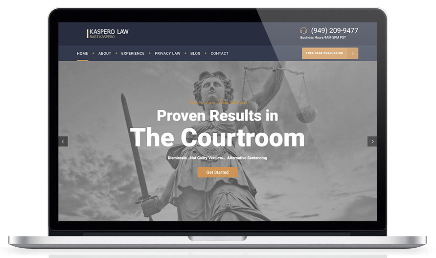 Bart Kaspero Law Website
