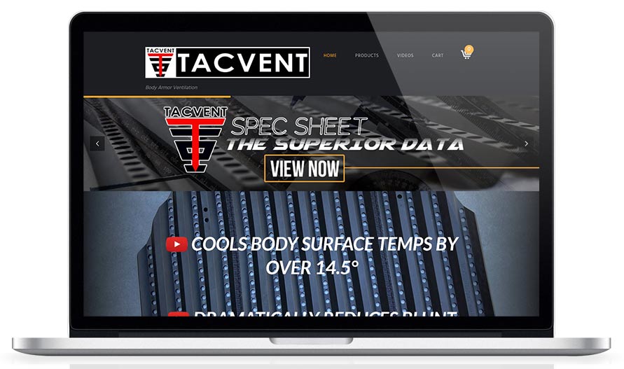 TacVent Website Homepage
